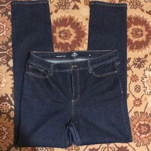 St. John’s bay straight leg jean size 12 tall. 34” inseam. Dark.